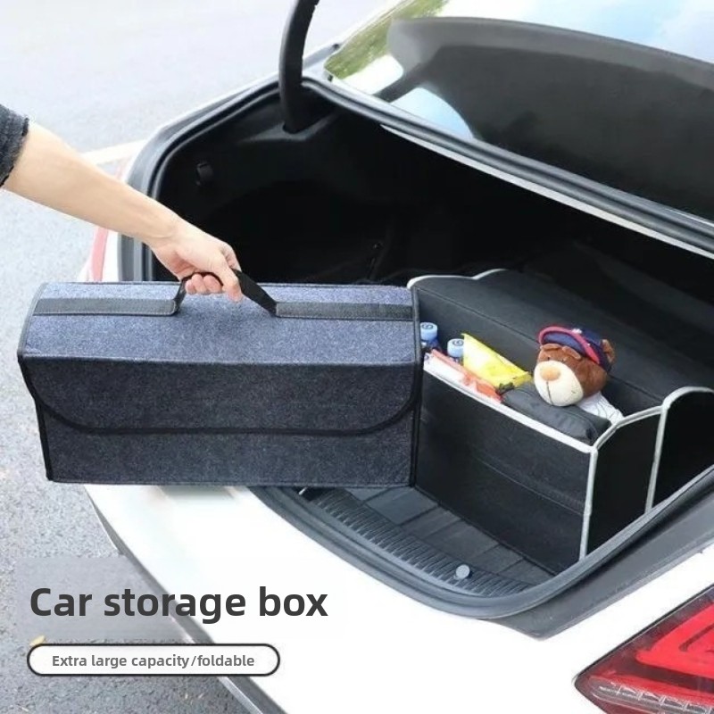 Car Trunk Organizer Foldable Storage Box - Składany wielofunkcyjny schowek z filcu do