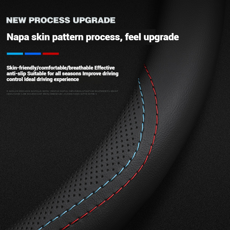 Skórzany oddychający pokrowiec – Car Steering Wheel Cover Anti Slip Breathable recenzja i cena