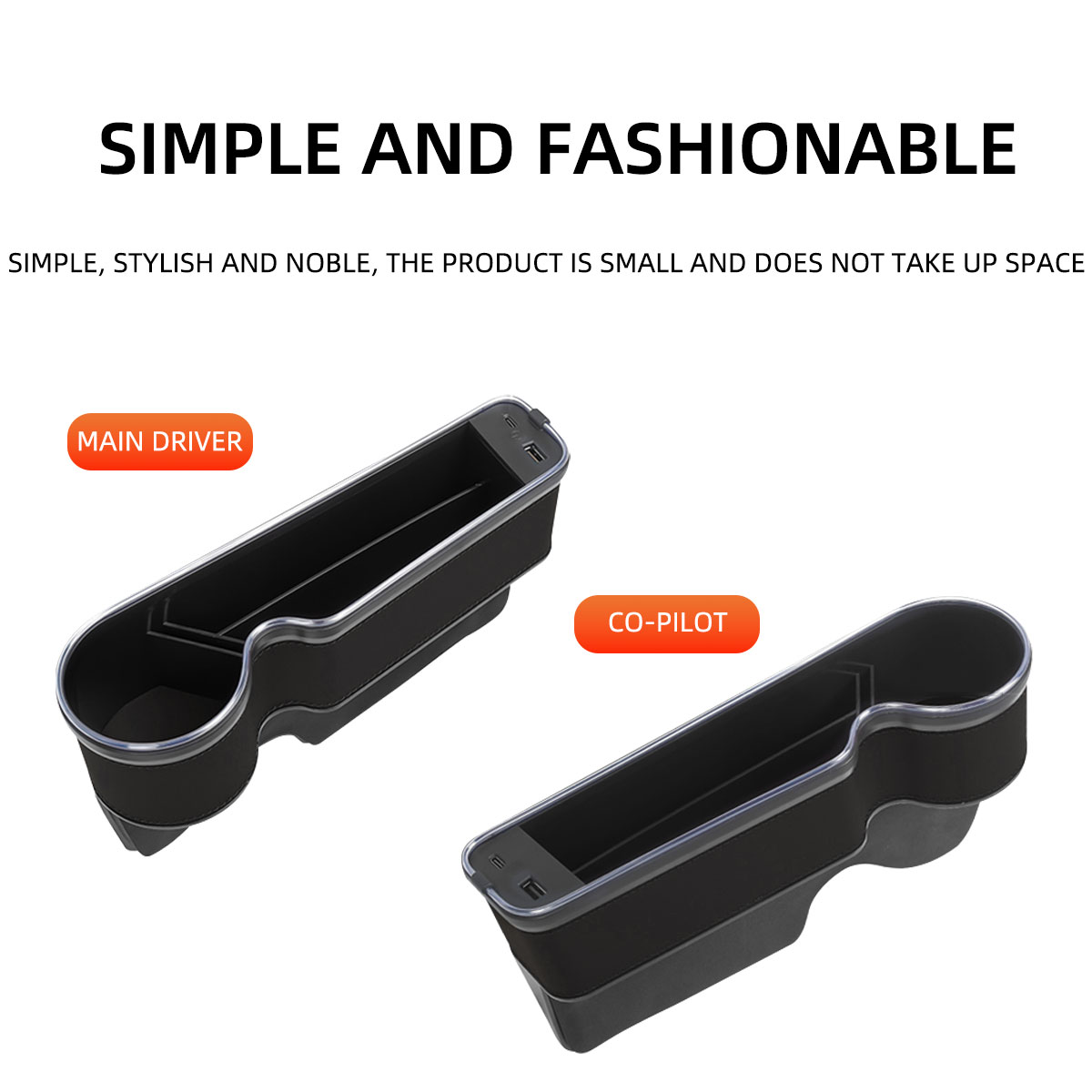 Wypełniacz szczeliny w fotelu  – Seat Gap Filler Organizer With Usb Charger recenzja i cena