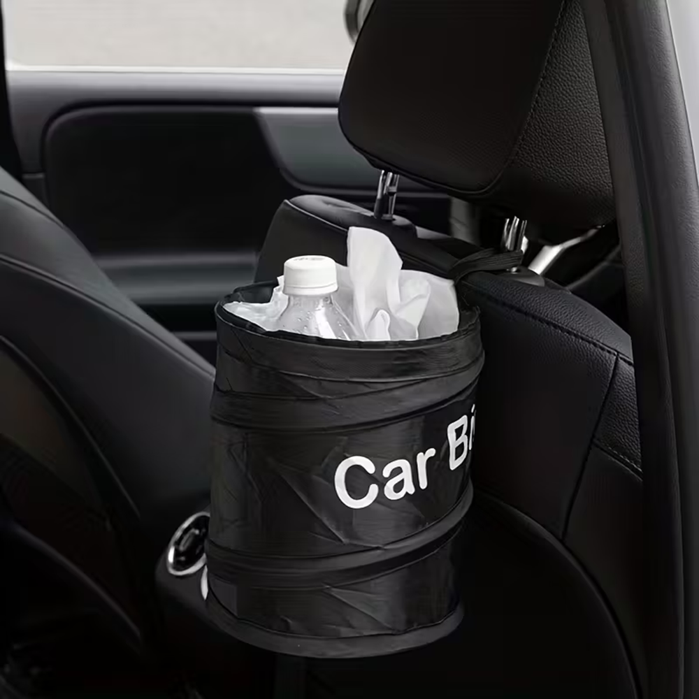 Mini czarny składany kosz na ś – Waterproof Car Trash Can With Lid recenzja i cena