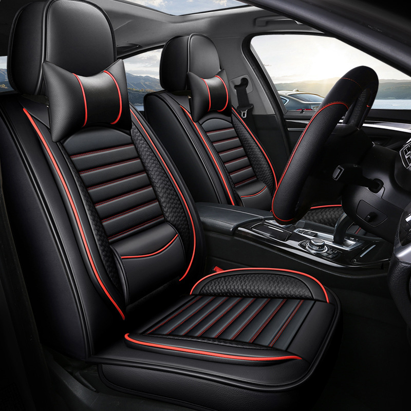 Pełny zestaw luksusowych pokro – Leather Car Seat Covers Full Set Universal recenzja i cena