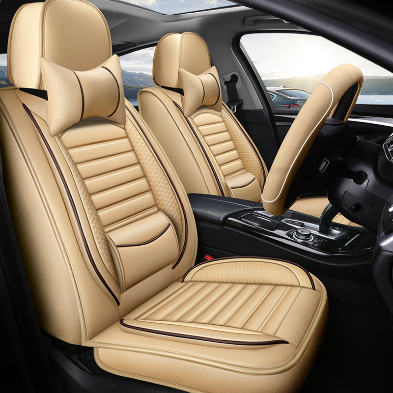Pełny zestaw luksusowych pokro – Leather Car Seat Covers Full Set Universal recenzja i cena