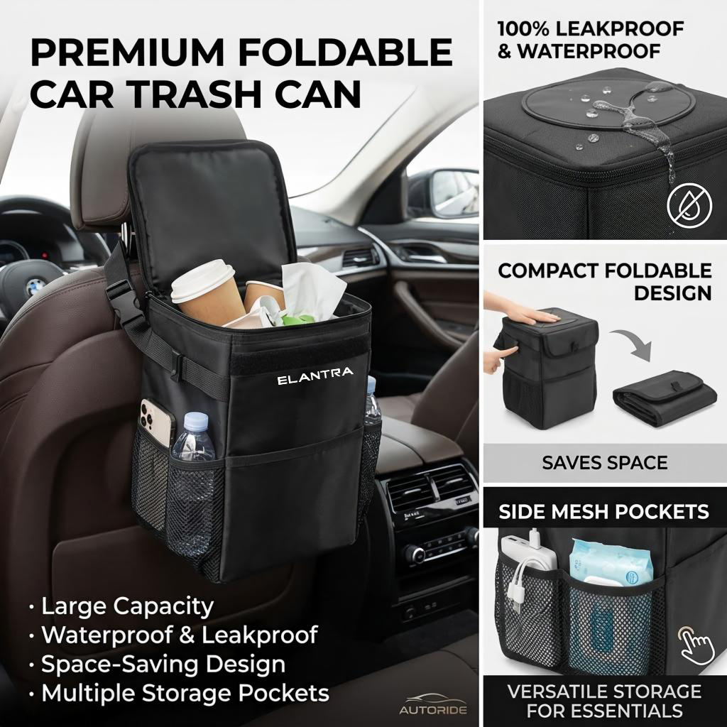 Wodoodporna torba do przechowy – Waterproof Car Trash Can With Lid recenzja i cena