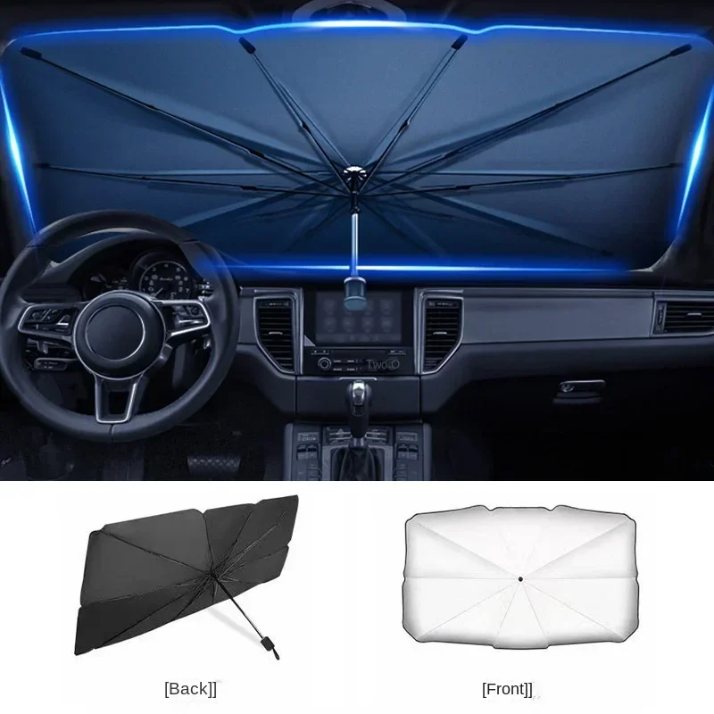 Przenośny parasol przeciwsłone – Car Sunshade Windshield Umbrella Foldable recenzja i cena