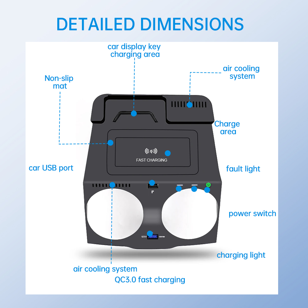 Dla BMW serii 5 6 G30 G38 G32  – Wireless Car Charger Mount Fast Charging recenzja i cena